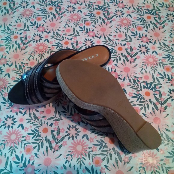 COACH ~ FLORENTINE WEDGE SANDALS ~ Size : 9 - Picture 3 of 5